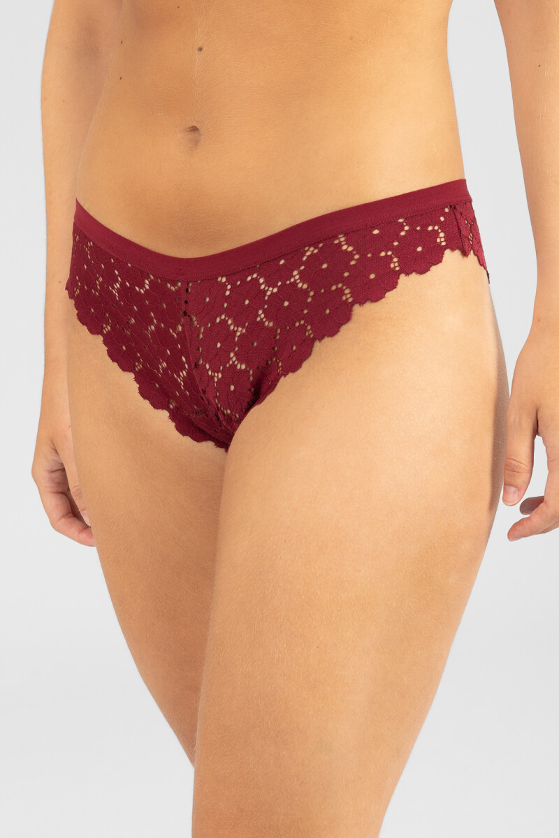 Bikini pali - Bordeaux oscuro 