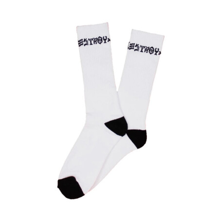 Medias Thrasher - Skate and Destroy Blanco