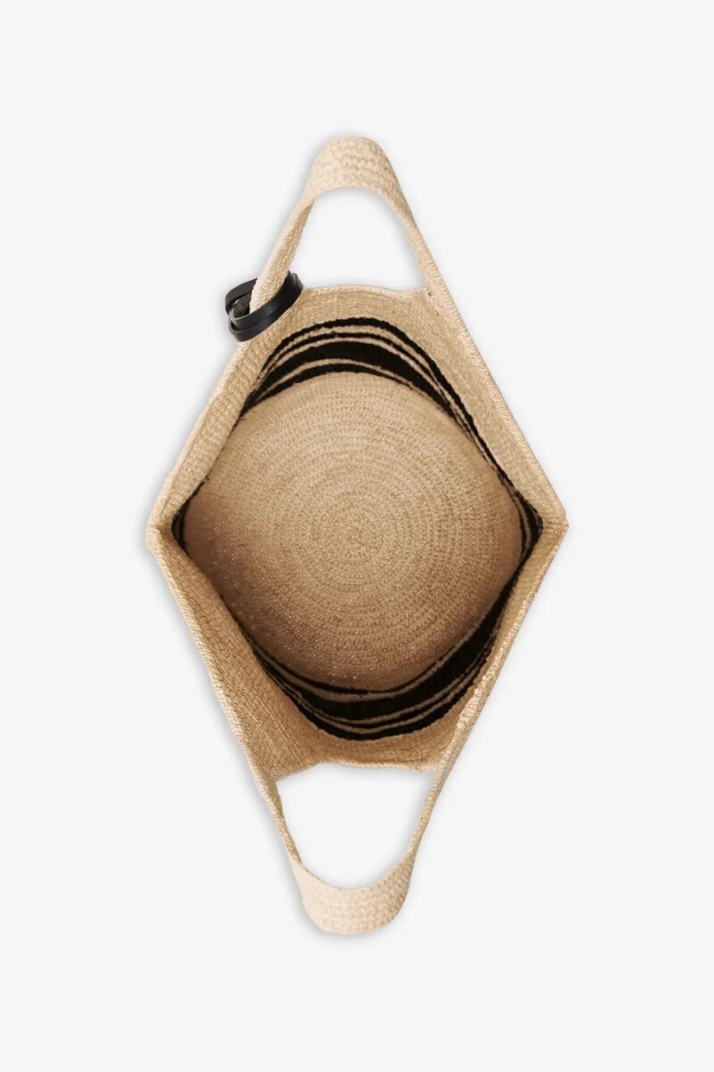 BOLSO LEAH RAYAS HOBO RAFIA Combinado