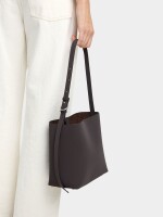 Bolso De Hombro Con Textura Suave marron