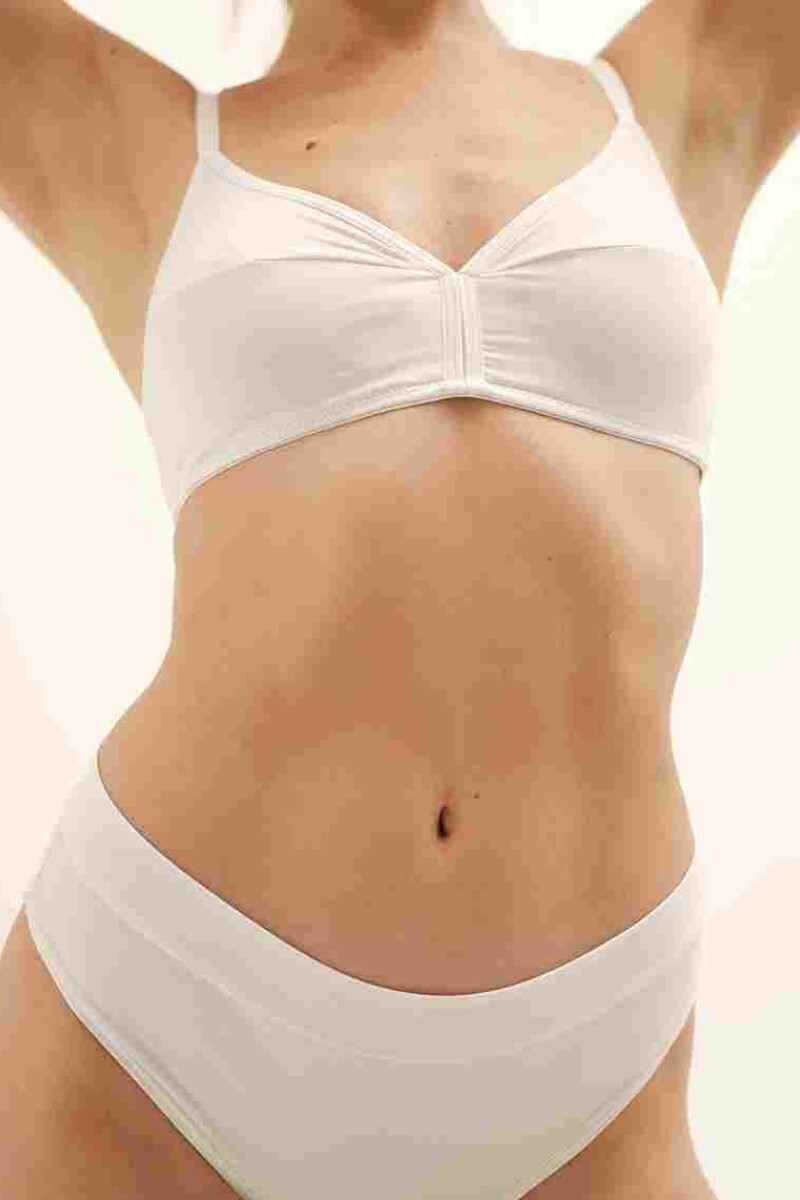 Soutien Comfort ECO – Copa soft sin aro, soporte amplio y adaptable Blanco