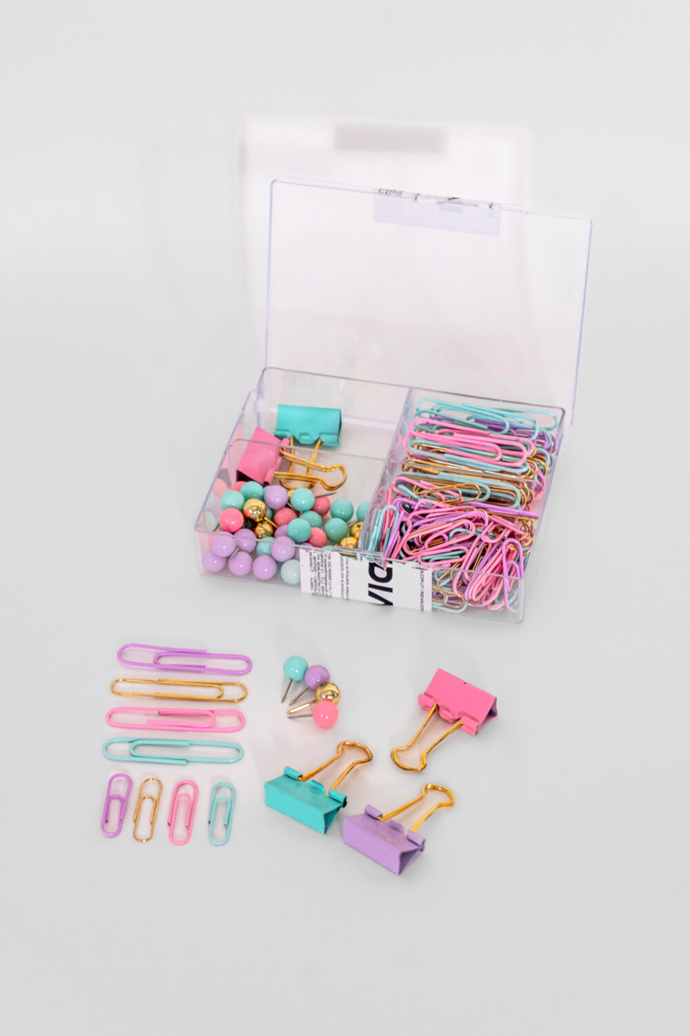 Set Pins & Clips, Multicolor 5 Color Unico