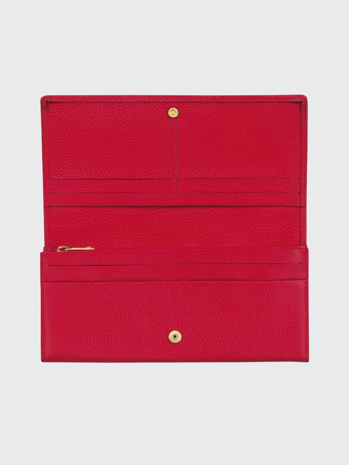 Longchamp - Billetera continental, Le Foulonné Rojo