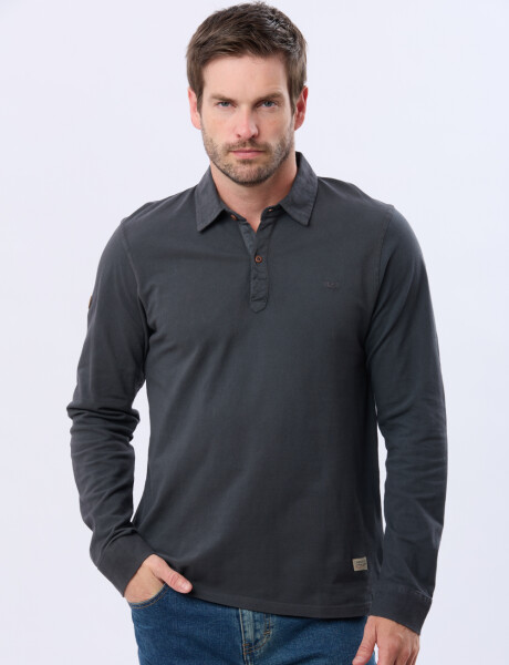 REMERA POLO JERSEY Azul