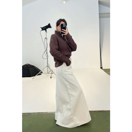 Wideleg Magnolia Off White