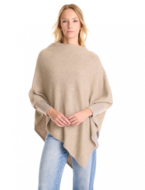 Poncho Asimetrico TOSTADO