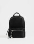 Mochilas Urbanas Color Block Mochila Con Charms - Negro