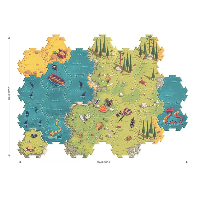 Puzzle Géant Batalla 30 piezas Djeco Puzzle Géant Batalla 30 piezas Djeco