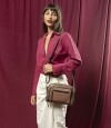 Cartera Esparta Mauve, Topo, Miel Y Oliva