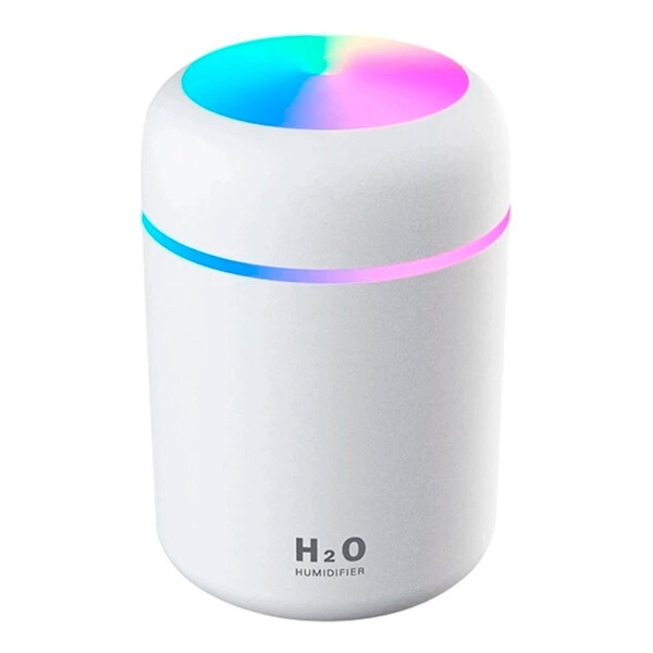 Difusor Aromatizador Vaporizador Humidificador Usb Led Variante Color Blanco