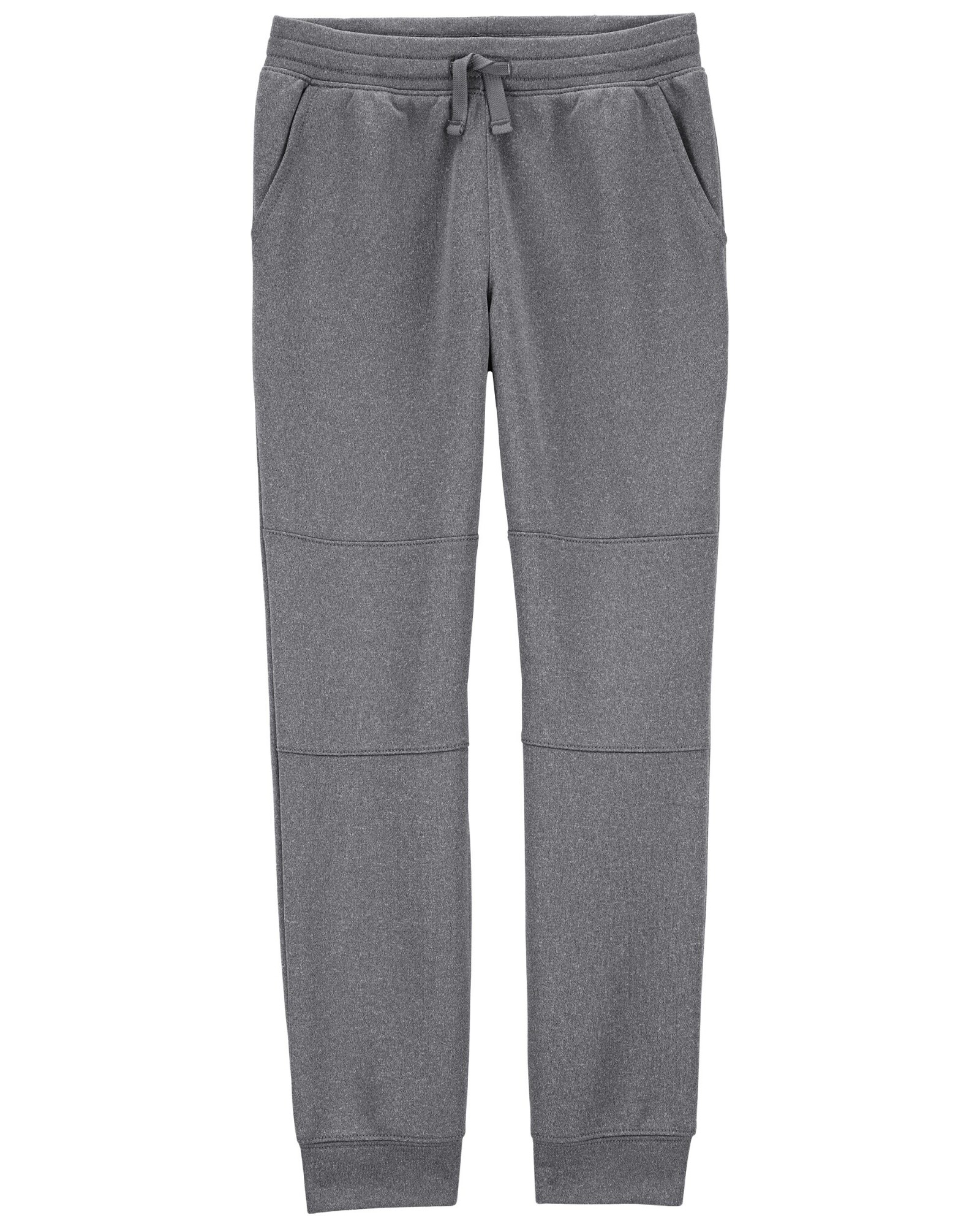 Pantalón deportivo de poliéster, gris. Talles 6-8 Sin color