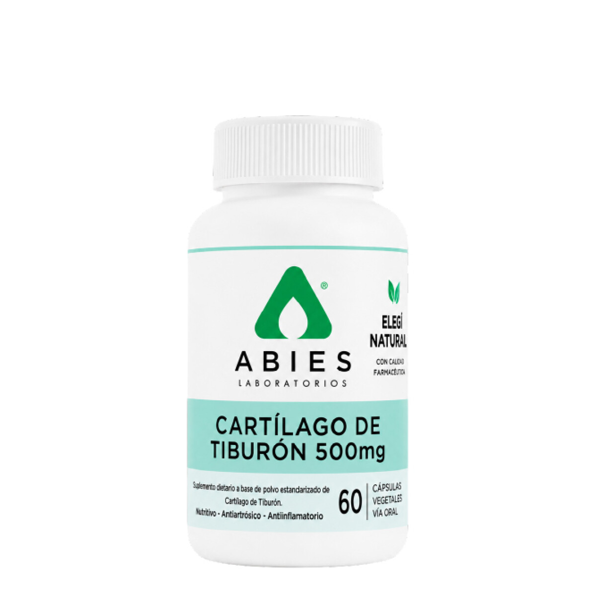 Cartílago de Tibrón 500g 60 cap ABIES 