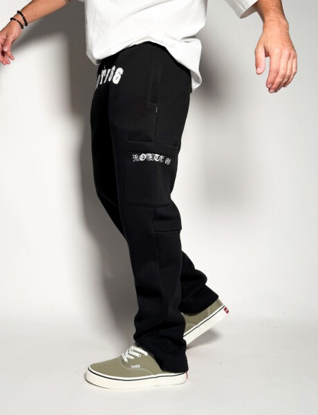 Jogger cargo de algodon Foster Negro