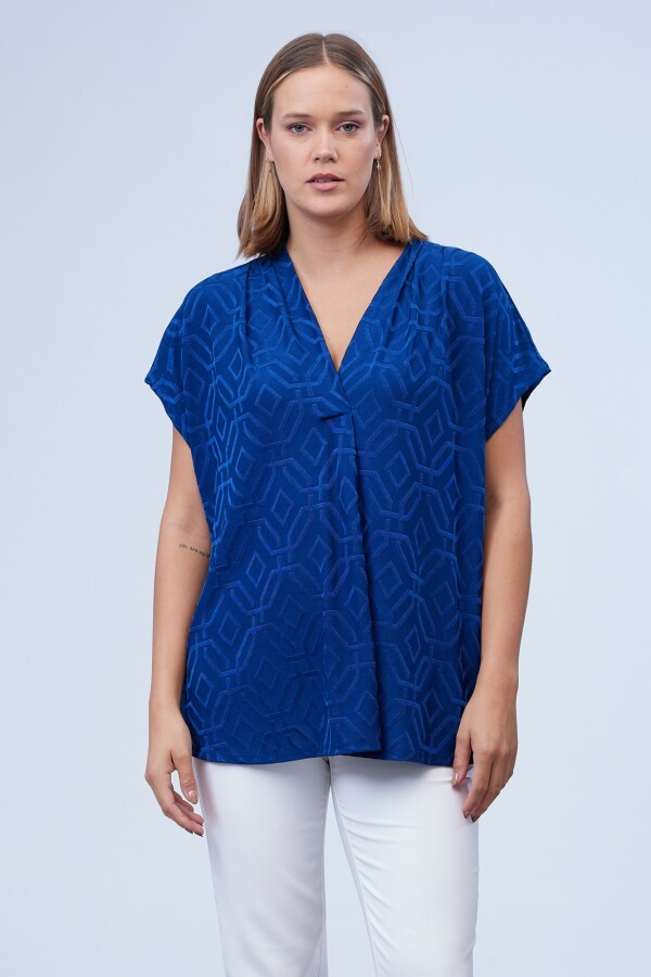 Blusa Labrada Oversize AZUL
