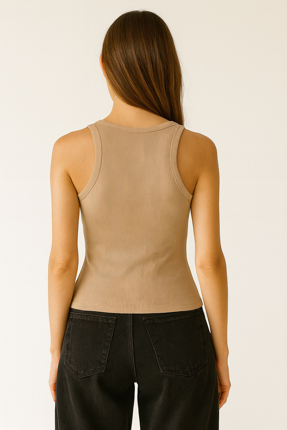 Musculosa Malaisa Beige Oscuro
