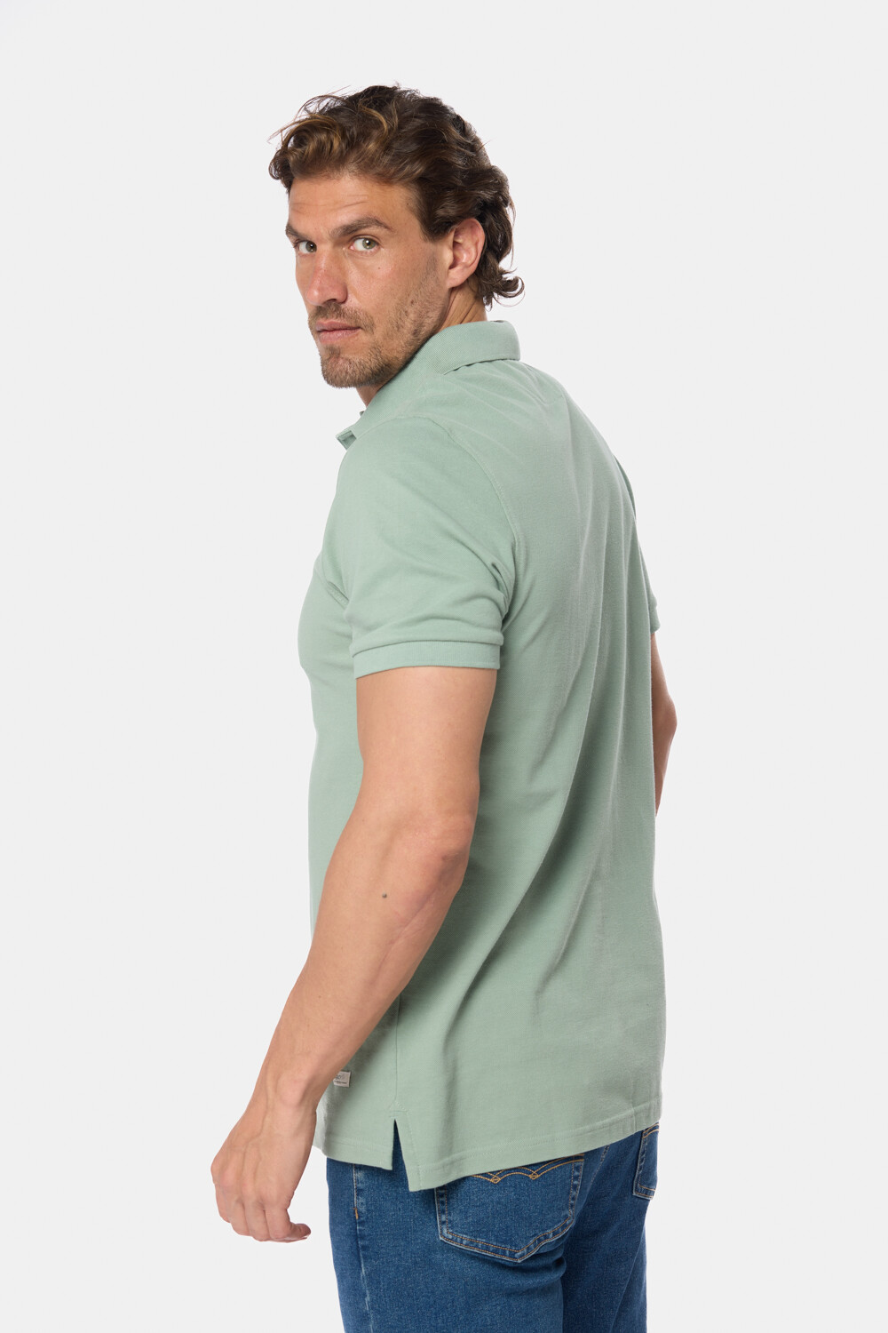 REMERA POLO PIQUE LISA Verde
