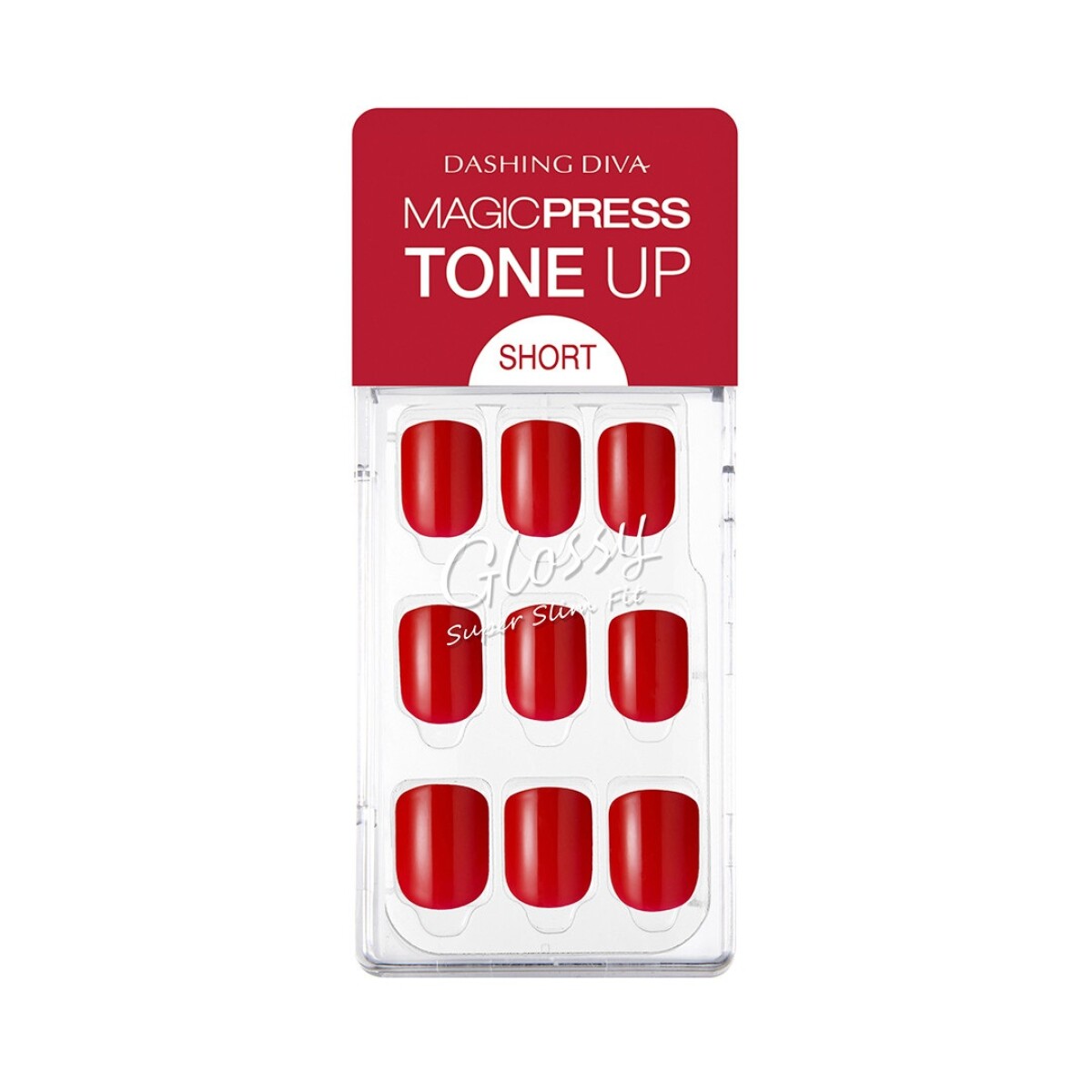 Uñas Postizas Hortensia Apple Red 