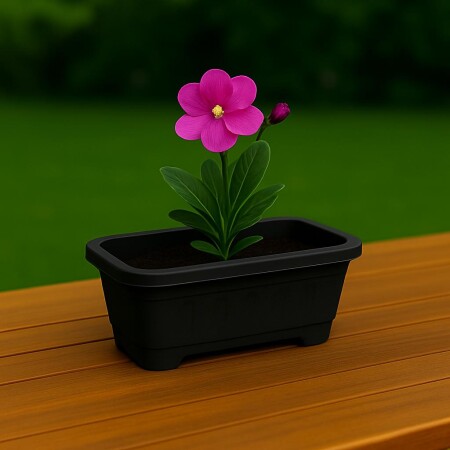 MACETA JARDINERA RECTANGULAR 1,6LTS NEGRA MACETA JARDINERA RECTANGULAR 1,6LTS NEGRA