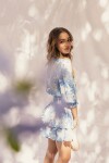 VESTIDO VALENTINA MINI BLUE BLOSSOM VESTIDO VALENTINA MINI BLUE BLOSSOM