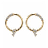 Caravanas Orbita de Oro Amarillo 18k con Brillantes Caravanas Orbita de Oro Amarillo 18k con Brillantes