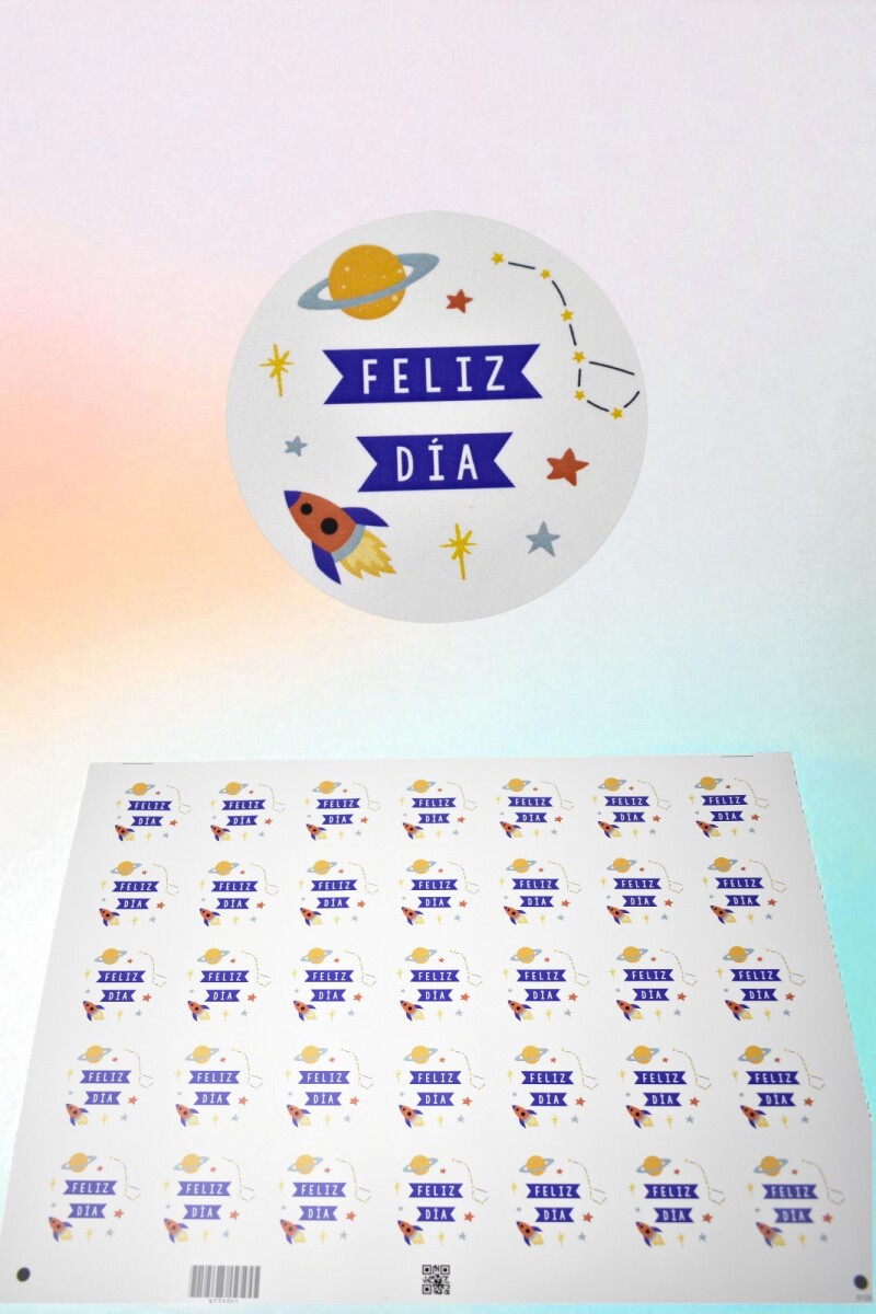 Stickers feliz dia plancha - DISEÑO 11 