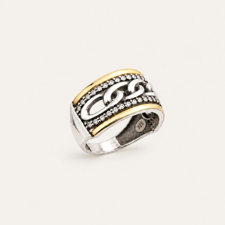 Anillo Lucrezia - Plata y Oro Anillo Lucrezia - Plata y Oro