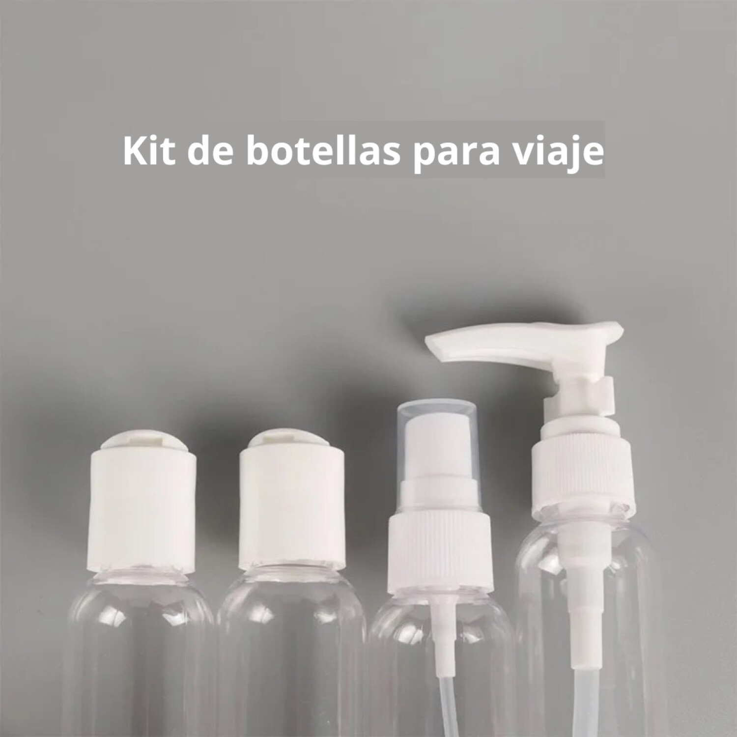 Kit Organizador Botellas Frascos Para Viaje Cosméticos