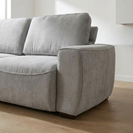 Sofá Adan (Retráctil) - Tela Microfibra - 2 módulos 12073 (Greige)