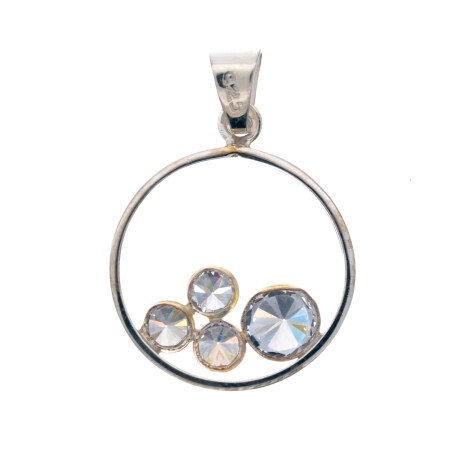 Dije de Plata 925, double y circonias Dije de Plata 925, double y circonias