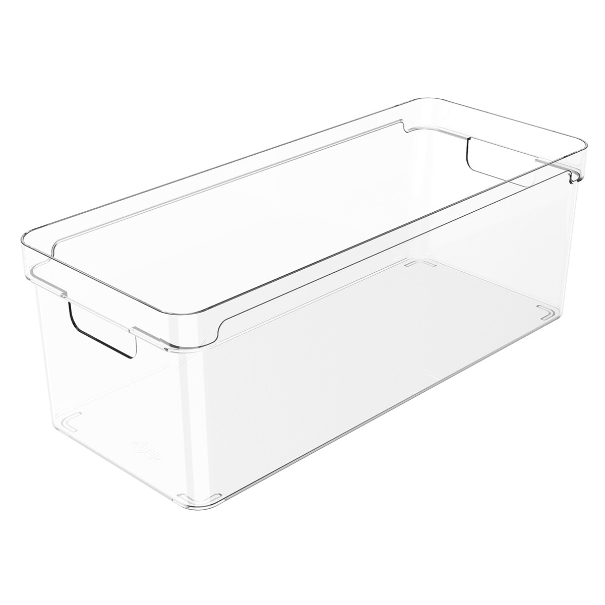 Organizador con asas clear 37x15x13 cm - TRANSLUCIDO 