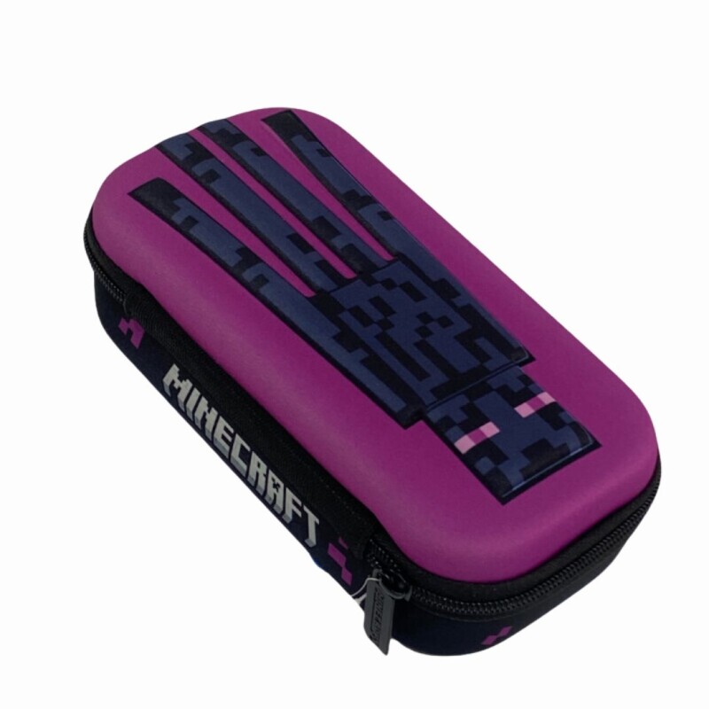 Cartuchera 3D Mooving Minecraft Negro