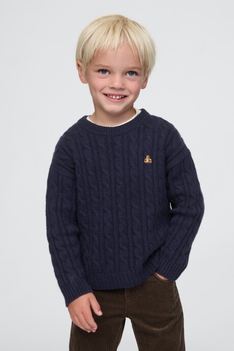 Buzo Cashsoft Cuello Redondo Toddler Niño Navy Uniform