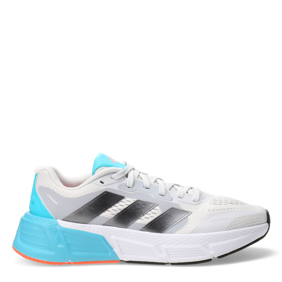 Championes de Hombre Adidas Questar 2 Gris- Negro - Verde Agua