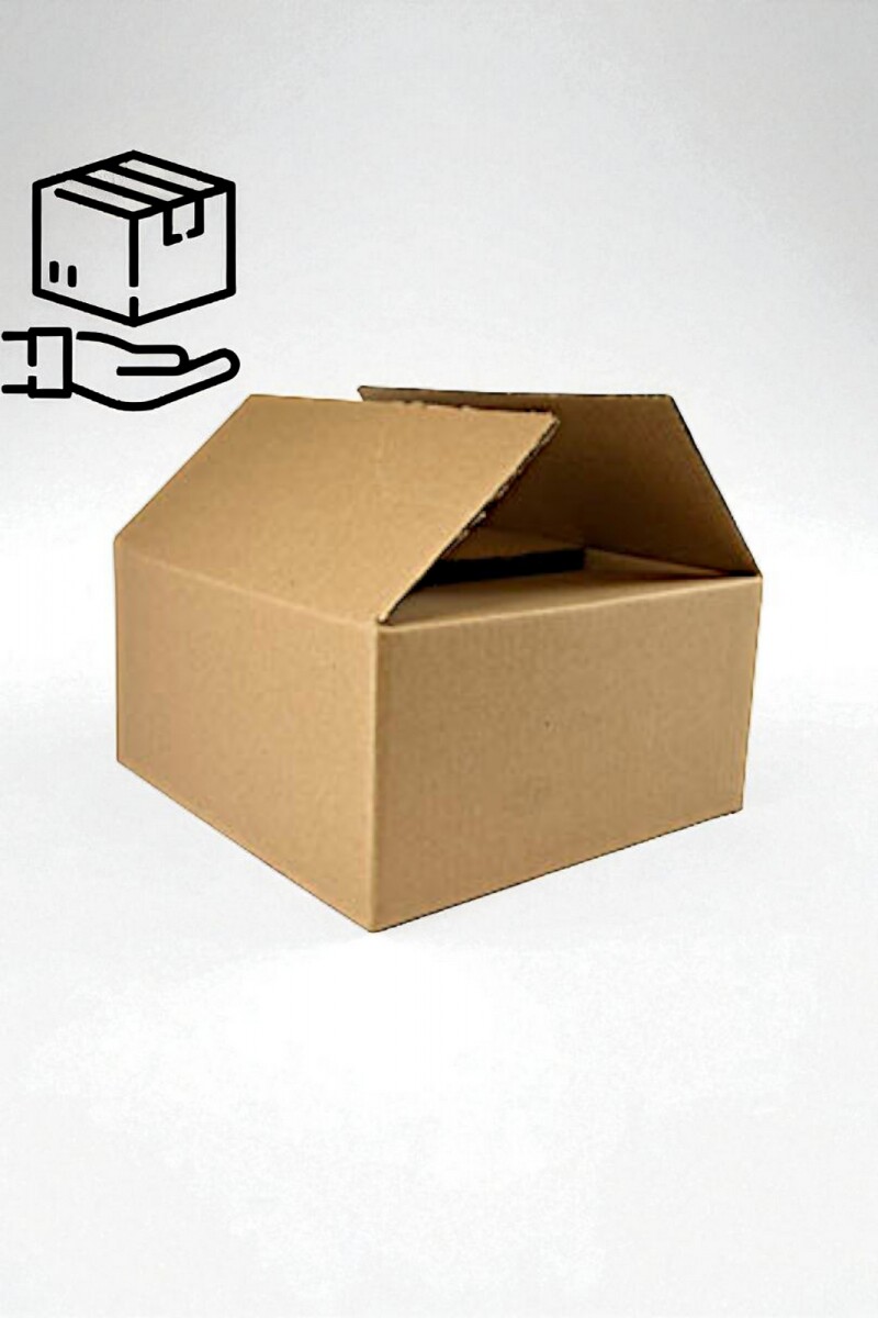 Caja aleta simple 30x30x15 cm. - MADERA 
