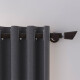 Barrote cortina de metal 1,50 m + 2 Soportes MARRON