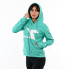 Diadora Ladies Cotton Jacket With Hood- Aquamarine Aguamarina