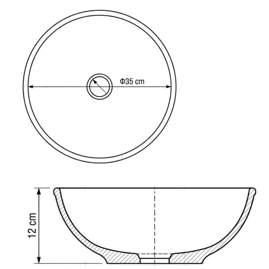 Bacha de Apoyo Semiesfera Humo Bacha de Apoyo Semiesfera Humo