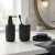Set x 3 Accesorio de Baño Resina Home Class NEGRO