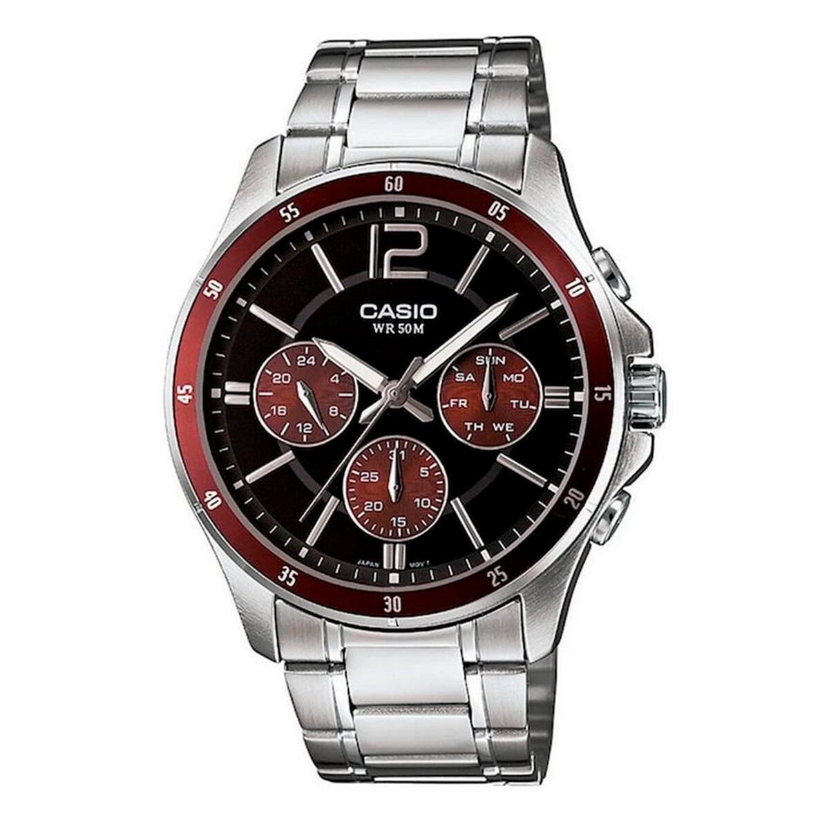 Reloj Casio Acero Inoxidable Plateado 