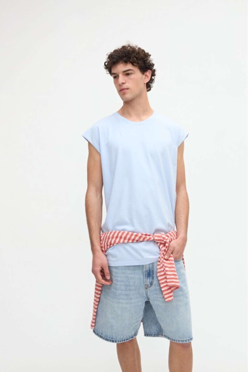Musculosa Vince - Celeste 
