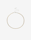 Collares Cortos Metal Collar Corto Metal Biplating - Dorado