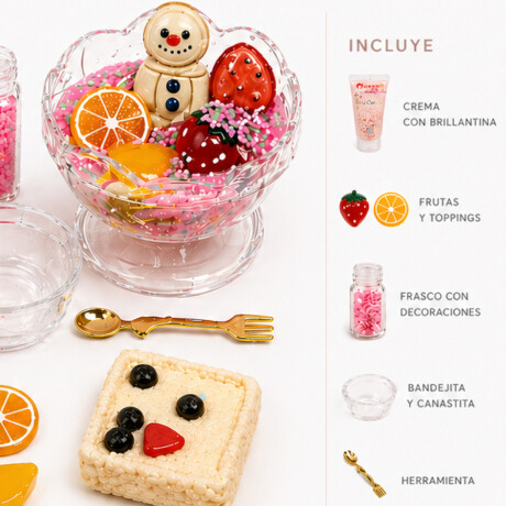 Set creativo slime Postre con frutos Sc