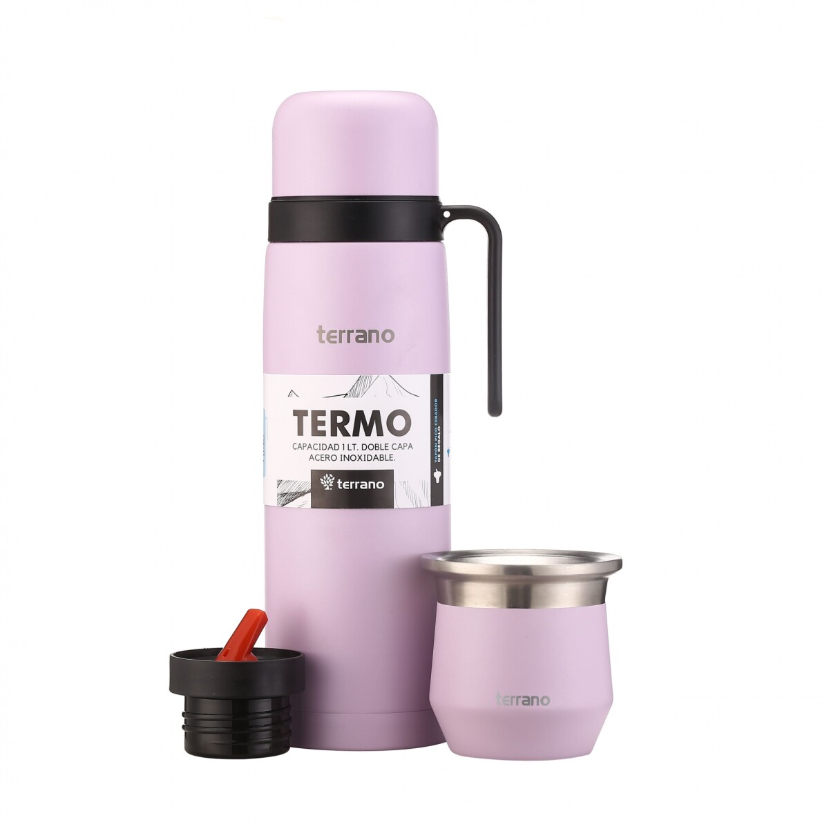 Kit Termo Manija Rigida + Mate Flap - Lila 