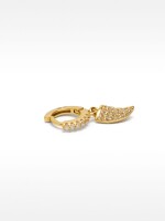 Aro Individual Con Circonitas - Plata De Ley 925 dorado