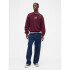 CORP LOGO CREW TUSCAN RED