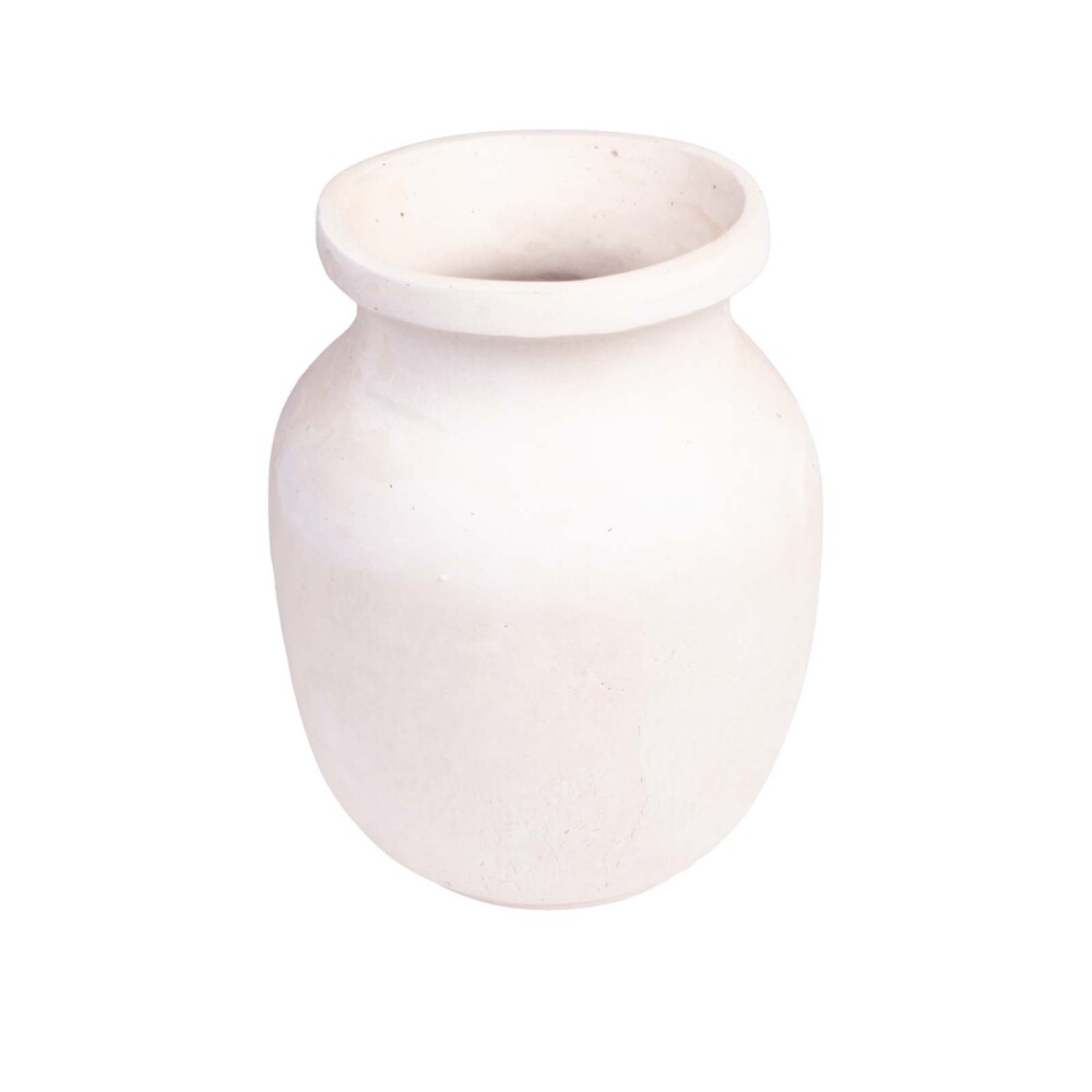 JARRÓN PAPEL NATURAL-BEIGE MACHÉ 8720