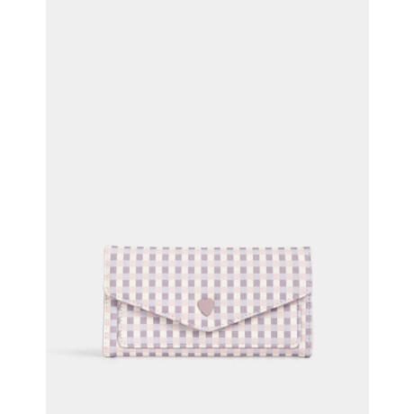 Billetera Fichero Solapa Estampado Geometrico