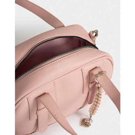 Cartera Bowling Con Charm Rosa Viejo