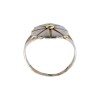Anillo Flor-Plata y Oro-Sin Piedra-AN5083 sinpiedra