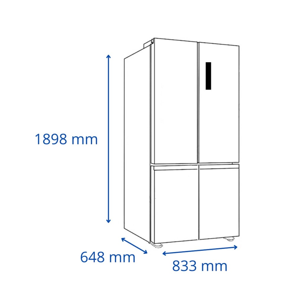 HELADERA JAMES FRÍO SECO 521-LITROS GRIS RJ 470 4P MI G2